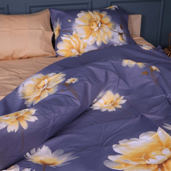 Фото - Комплект постільної білизни MirSon 22-1471 Golden Bloom 220х240 (2200013312529)
